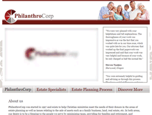 Tablet Screenshot of philanthrocorp.com